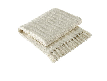 Cable Throw - Cream 50x60 Park Designs - The Fox Decor